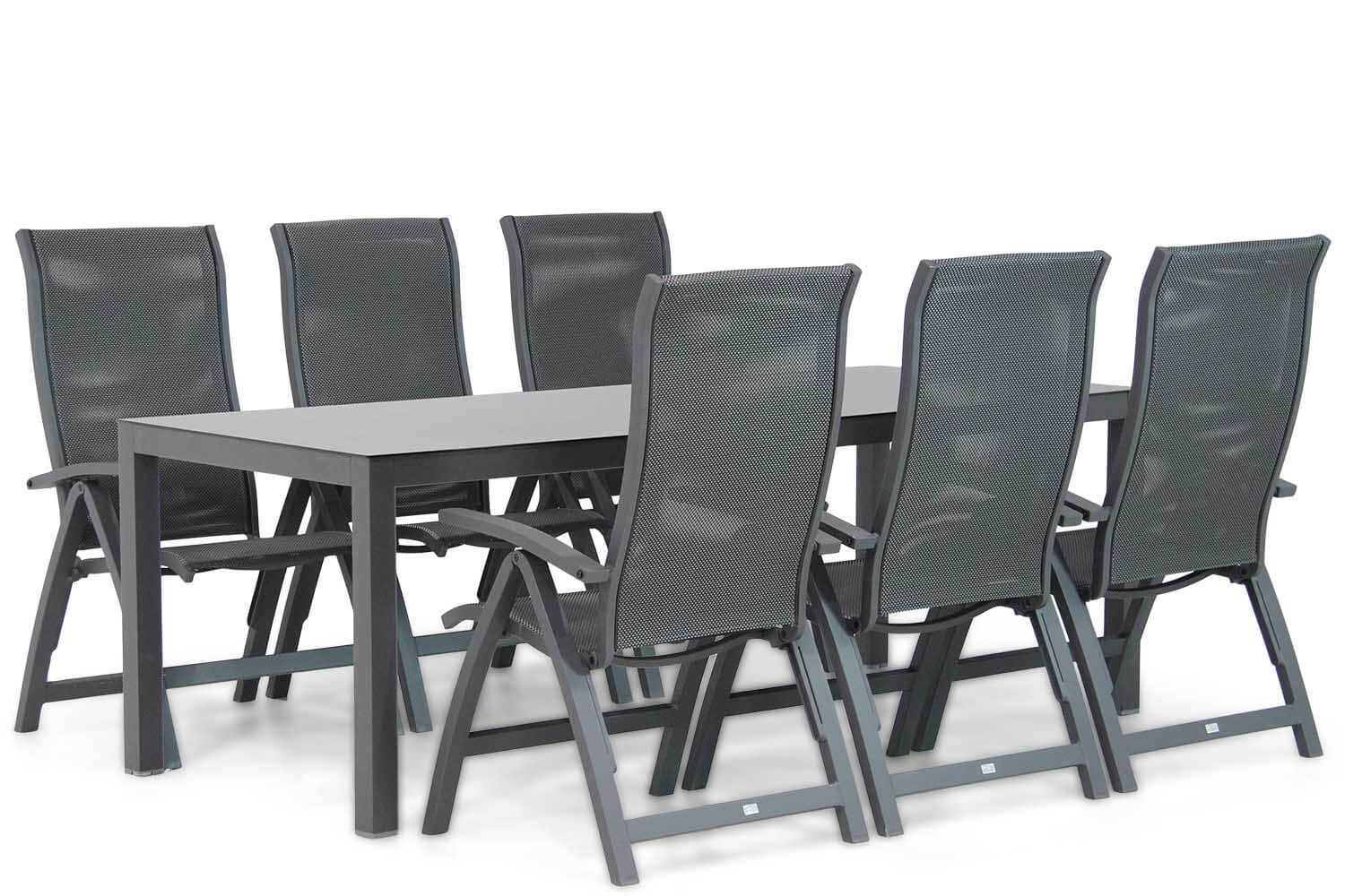 Presto Tarenta/Madras 220 cm dining tuinset 7-delig thumbnail