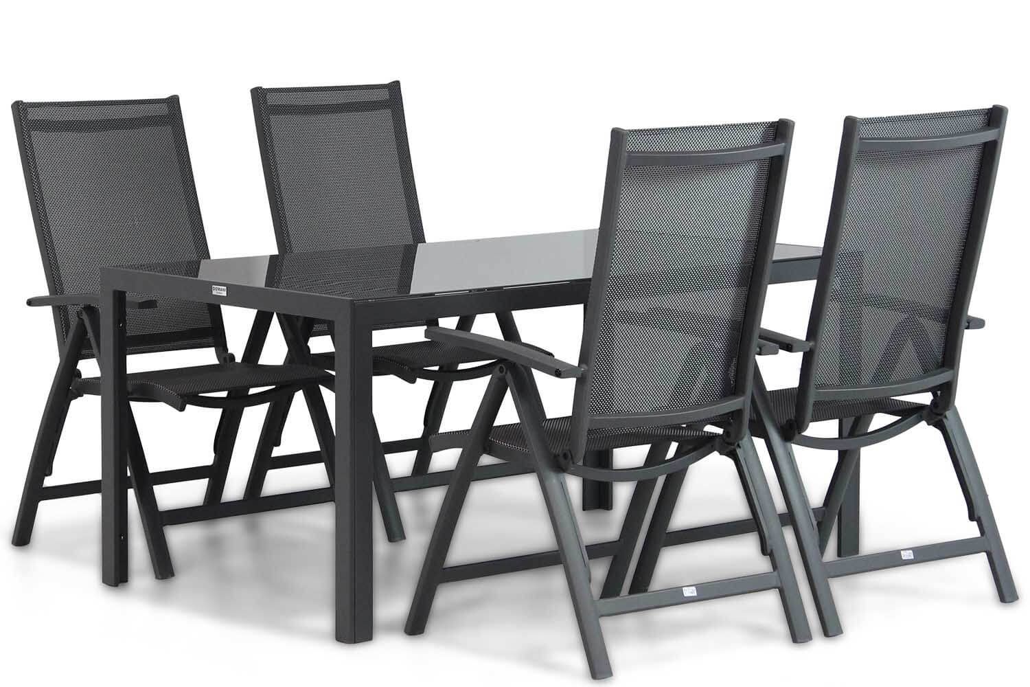 Presto Vasto/Mondello 160 cm dining tuinset 5-delig thumbnail