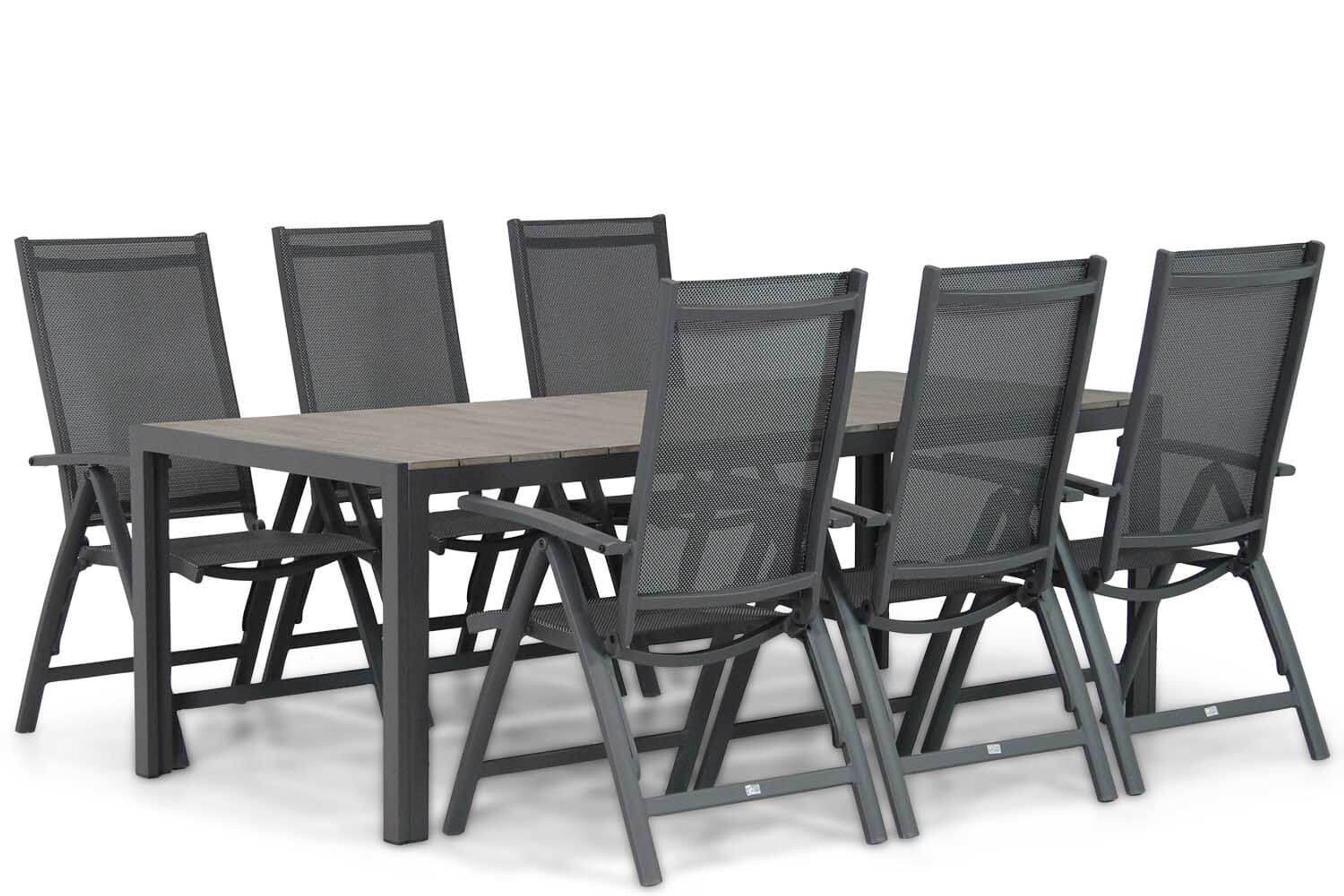 Presto Vasto/Young 217 cm dining tuinset 7-delig