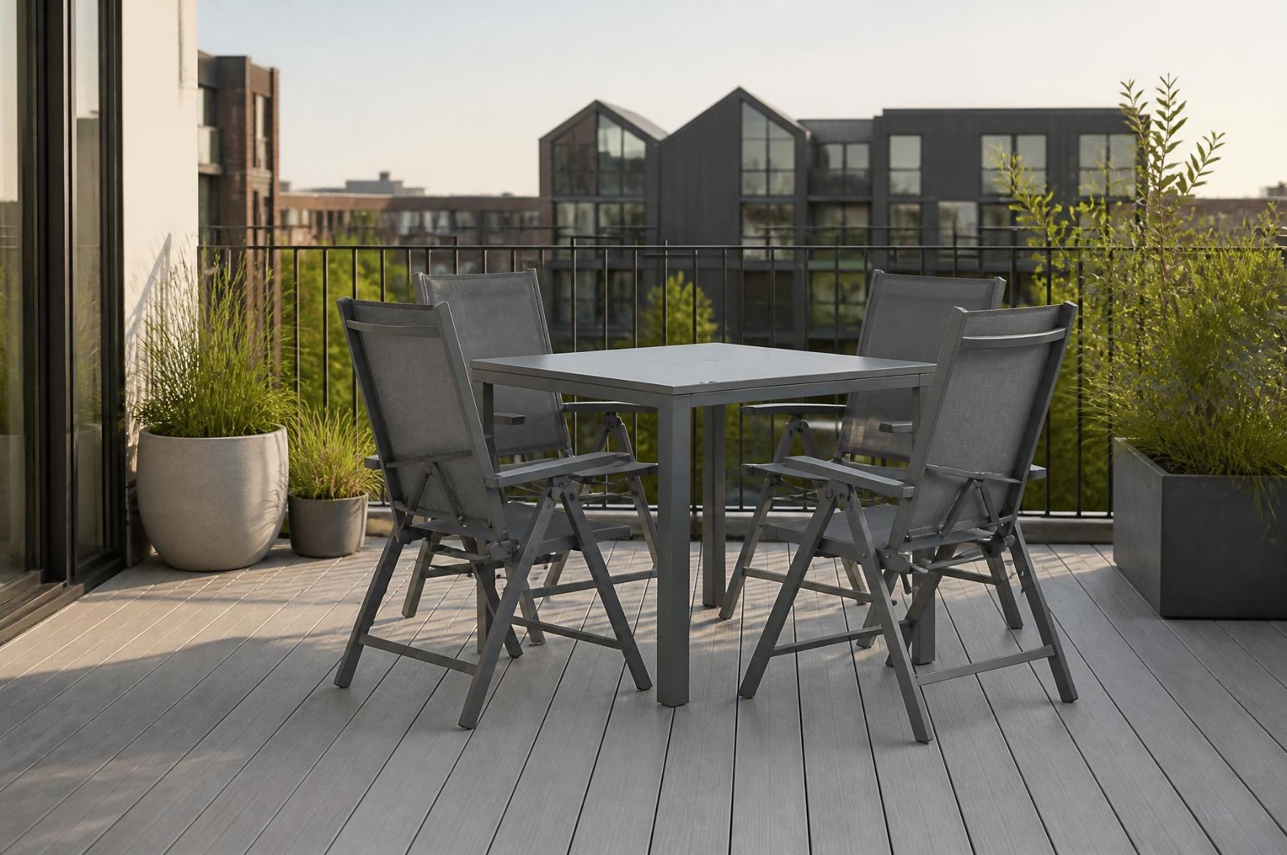 Presto Vasto/Venustas 85 cm dining tuinset 5-delig