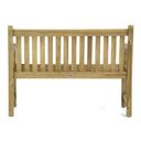 Garden Collections Preston tuinbank teak 120 cm incl. kussen orange thumbnail