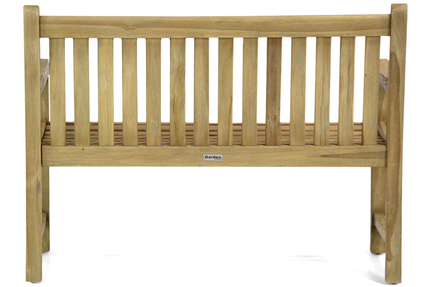Garden Collections Preston tuinbank teak 120 cm incl. kussen antraciet