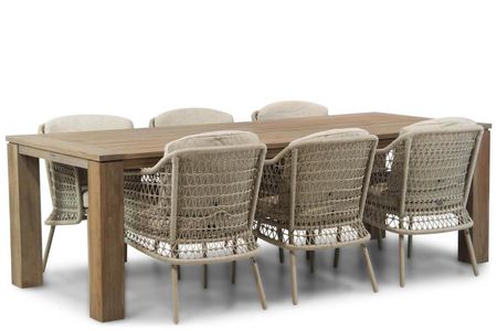 4 Seasons Outdoor Puccini/Brighton 240 cm dining tuinset 7-delig