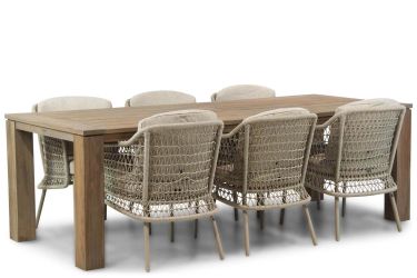 4 Seasons Outdoor Puccini/Brighton 240 cm dining tuinset 7-delig
