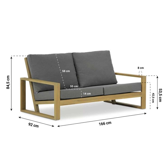 Lifestyle Pure Island lounge tuinbank 2-zits