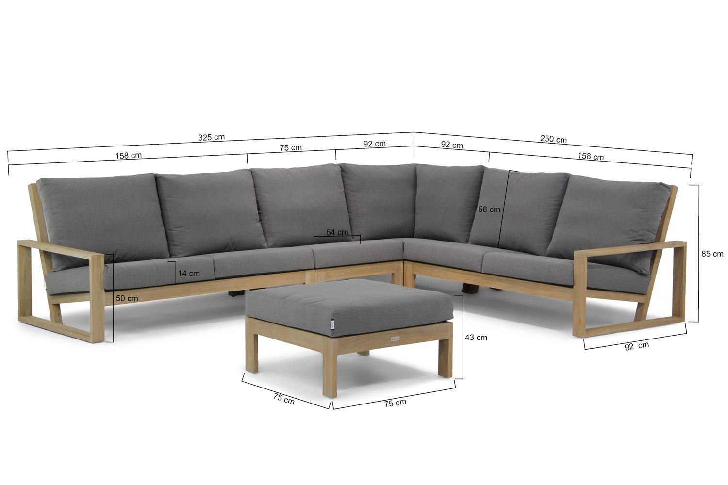 Lifestyle Pure Island hoek loungeset 5-delig thumbnail