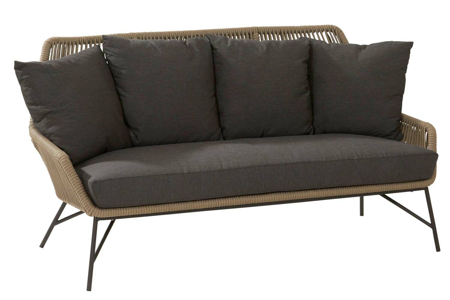 4 Seasons Outdoor Ramblas/Pacific 60 cm stoel-bank loungeset 4-delig