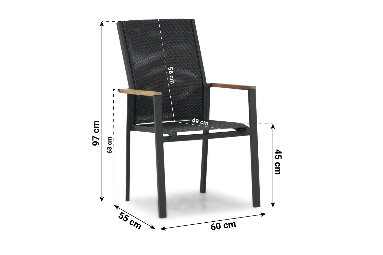Presto Ricadi teak/Mazzarino 160 cm dining tuinset 5-delig