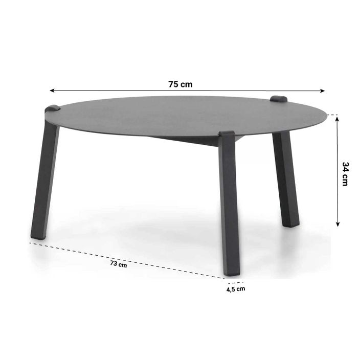 Coco Ralph/Rimini 75 cm stoel-bank loungeset 4-delig