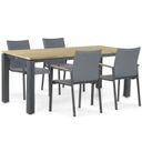 Lifestyle Brandon/Riviera 180 cm dining tuinset 5-delig thumbnail
