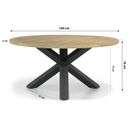 Coco Penya/Rockville 160 cm dining tuinset 7-delig thumbnail