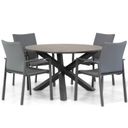 Lifestyle Rome/Ancona 125 cm dining tuinset 5-delig thumbnail