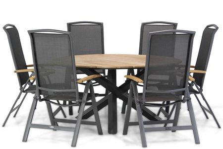 Lifestyle Rosello/Fabriano 150 cm dining tuinset 7-delig