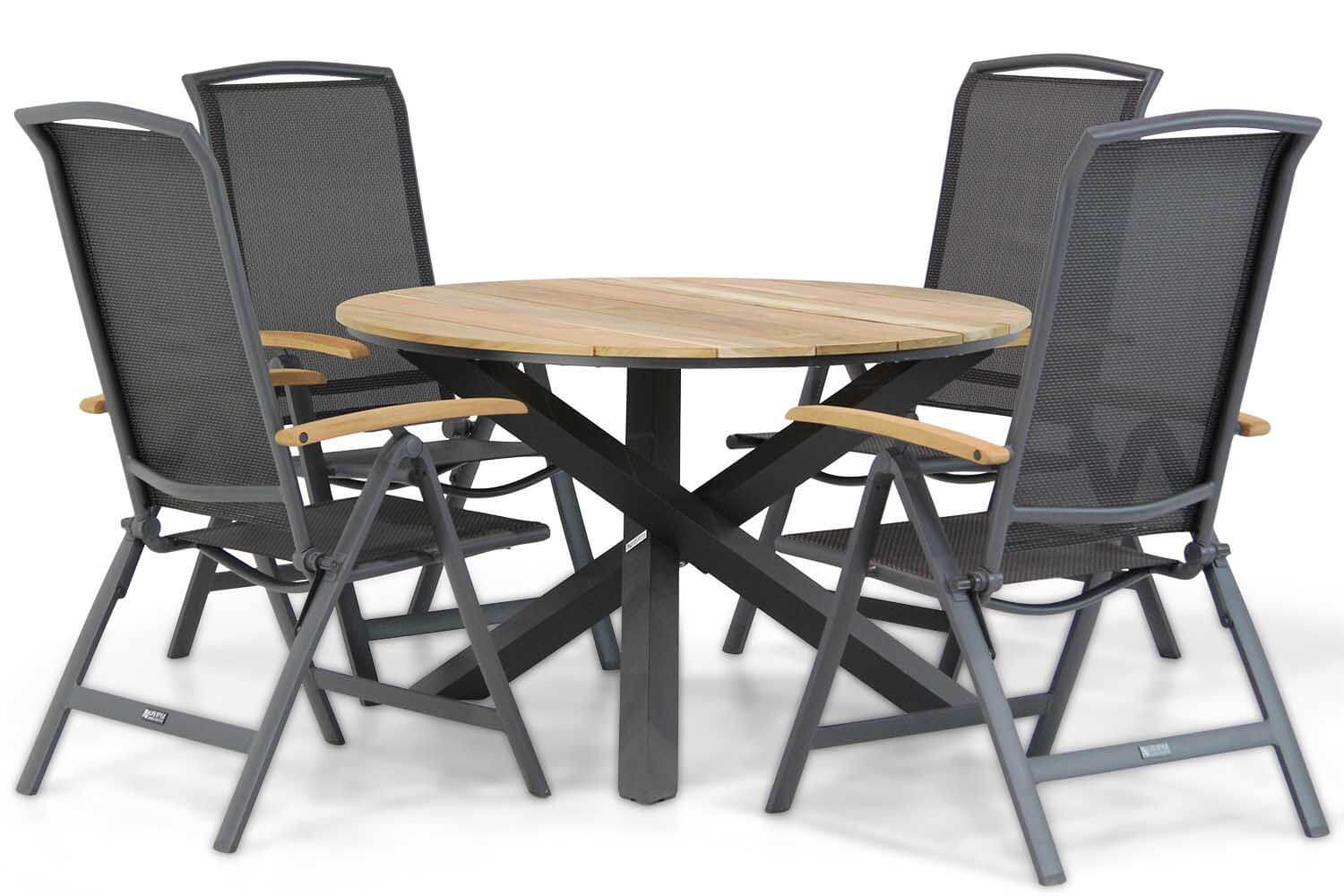 Lifestyle Rosello/Fabriano 120 cm dining tuinset 5-delig thumbnail