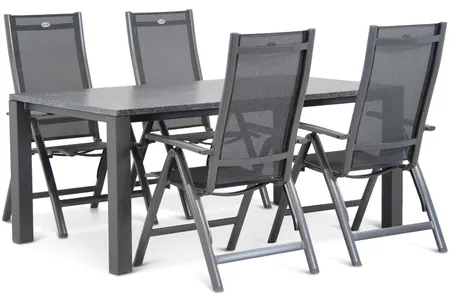 Hartman Royal Club/Munster 180 cm dining tuinset 5-delig