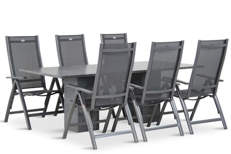 Hartman Royal Club/Graniet 220 cm dining tuinset 7-delig