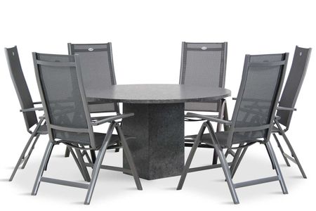 Hartman Royal Club/Graniet 140 cm dining tuinset 5-delig