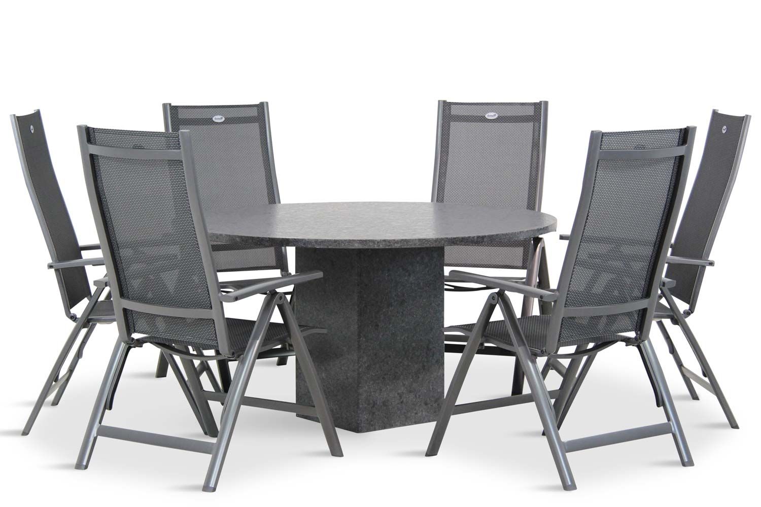 Hartman Royal Club/Graniet 140 cm dining tuinset 5-delig thumbnail