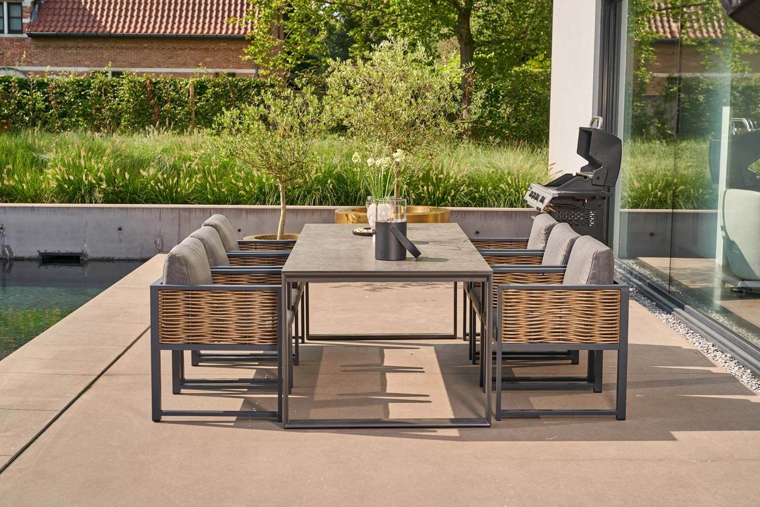 Santika Salviano/Zaga 220 cm  dining tuinset 7-delig thumbnail