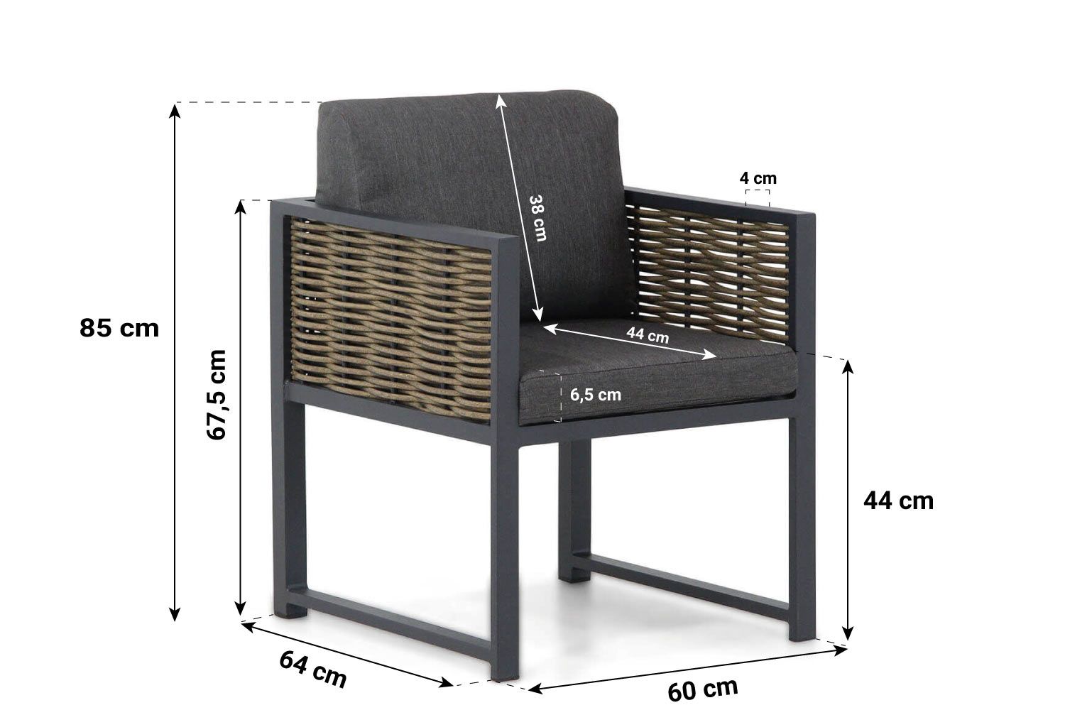 Santika Salviano/Zaga 220 cm  dining tuinset 7-delig thumbnail