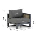 Santika Salviano/Riviera 75 cm lounge tuinbank 3-delig thumbnail