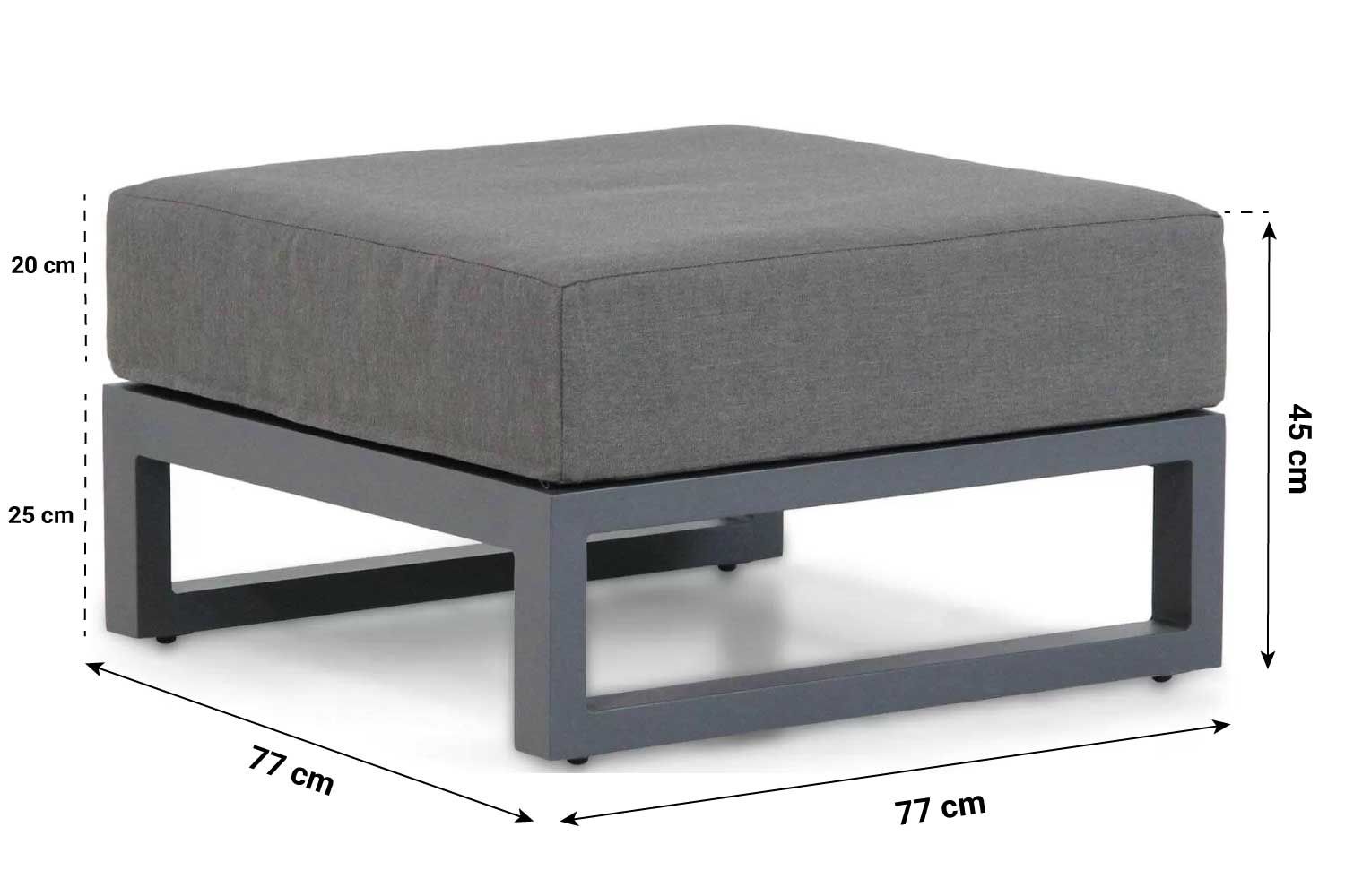 Santika Salviano chaise longue loungeset 3-delig