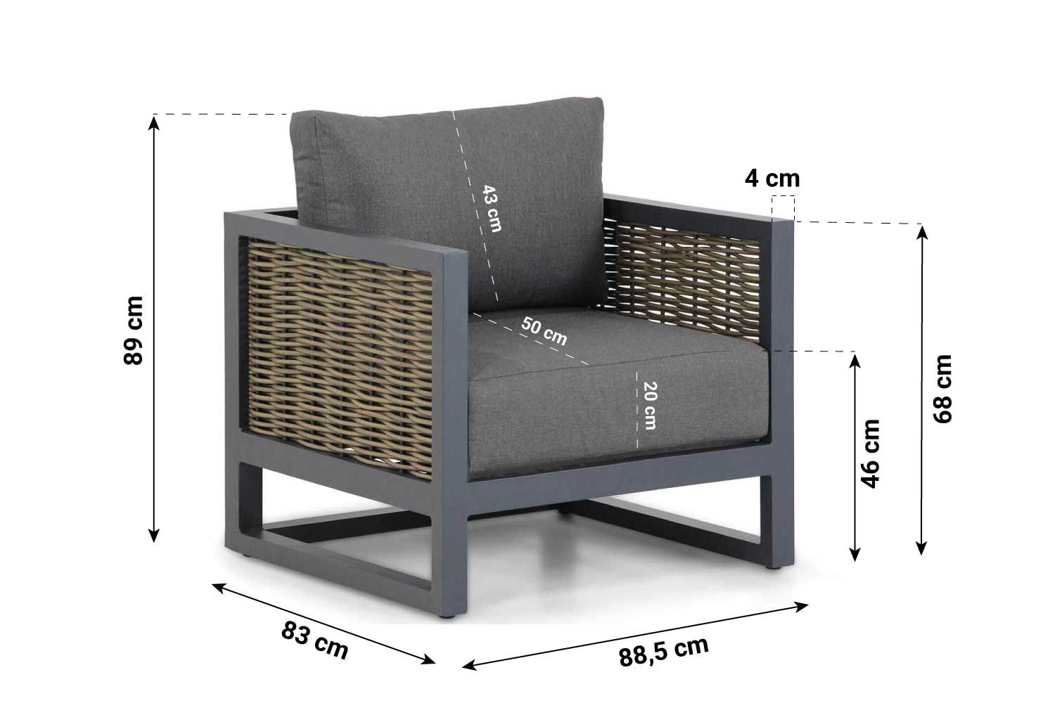 Santika Salviano/Riviera 75 cm hoek loungeset 7-delig thumbnail