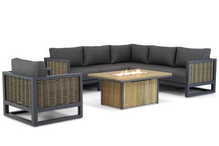 Santika Salviano/Seaside 120 cm hoek loungeset 7-delig