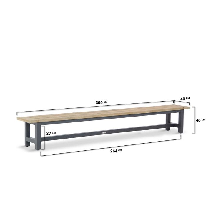 Lifestyle Western/San Francisco 300 cm dining tuinset 9-delig