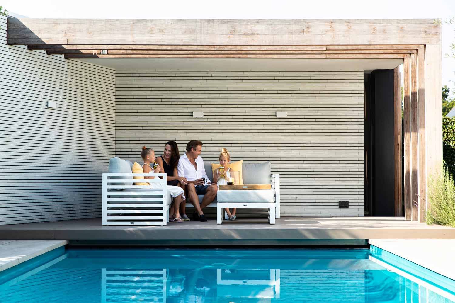 Santika Jaya hoek loungeset 6-delig