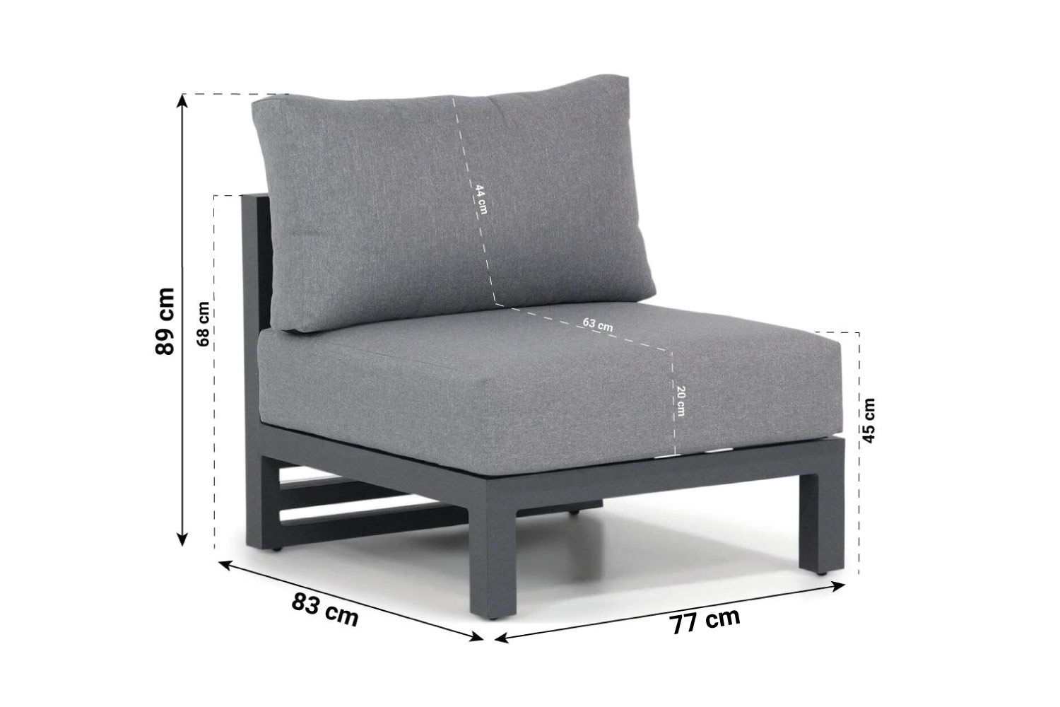 Santika Jaya hoek loungeset 3-delig thumbnail
