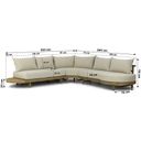 Santika Kayu hoek loungeset 3-delig thumbnail