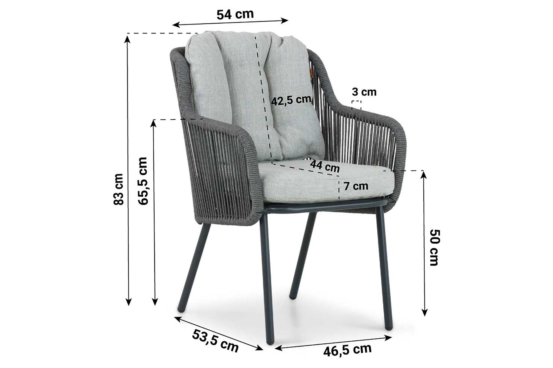 Santika Nanda/Vienna 240 cm dining tuinset 7-delig
