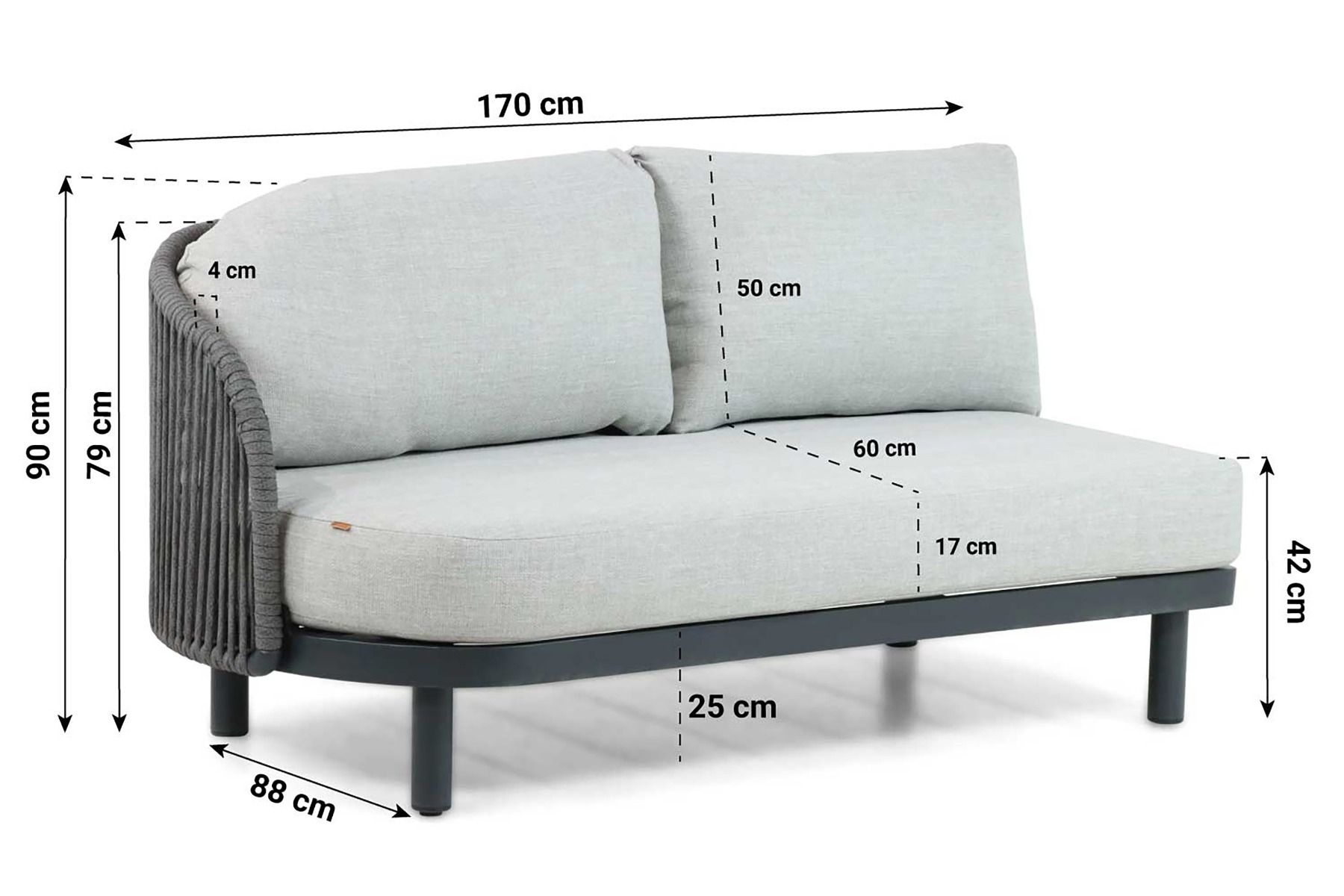 Santika Nanda hoek loungeset 4-delig