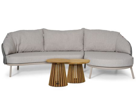 Santika Pebble/Fungo 45/55 cm organisch loungeset 4-delig