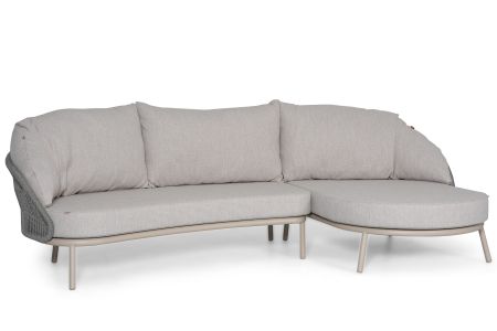 Santika Pebble Ecklounge-Set organisch (Lounge Element rechts, Chaiselongue links)