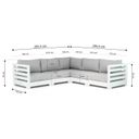 Santika Phantom/Seaside 90 cm hoek loungeset 6-delig thumbnail