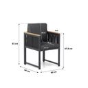 Santika Shadow/Veneto 180 cm dining tuinset 5-delig thumbnail