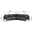 Santika Shadow hoek loungeset 5-delig thumbnail