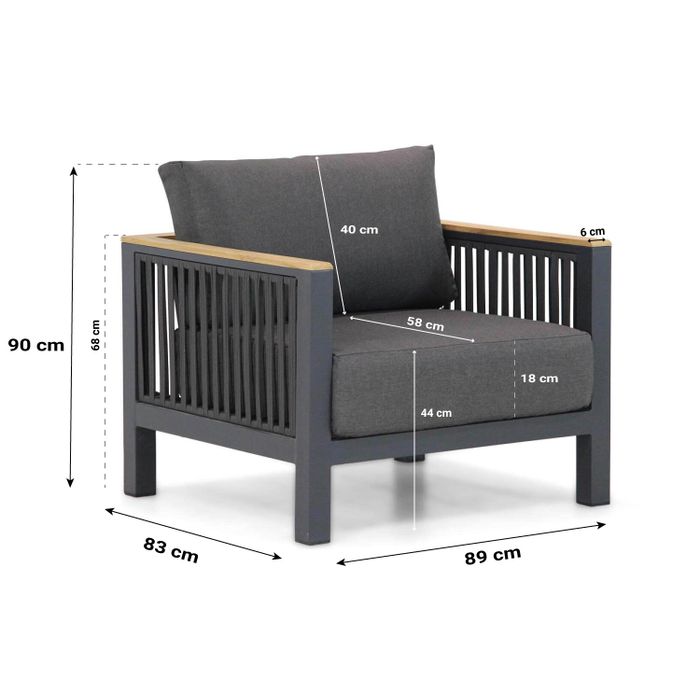 Santika Shadow hoek loungeset 6-delig