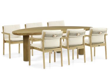 Santika Suka/Leafline 240 cm dining tuinset 7-delig