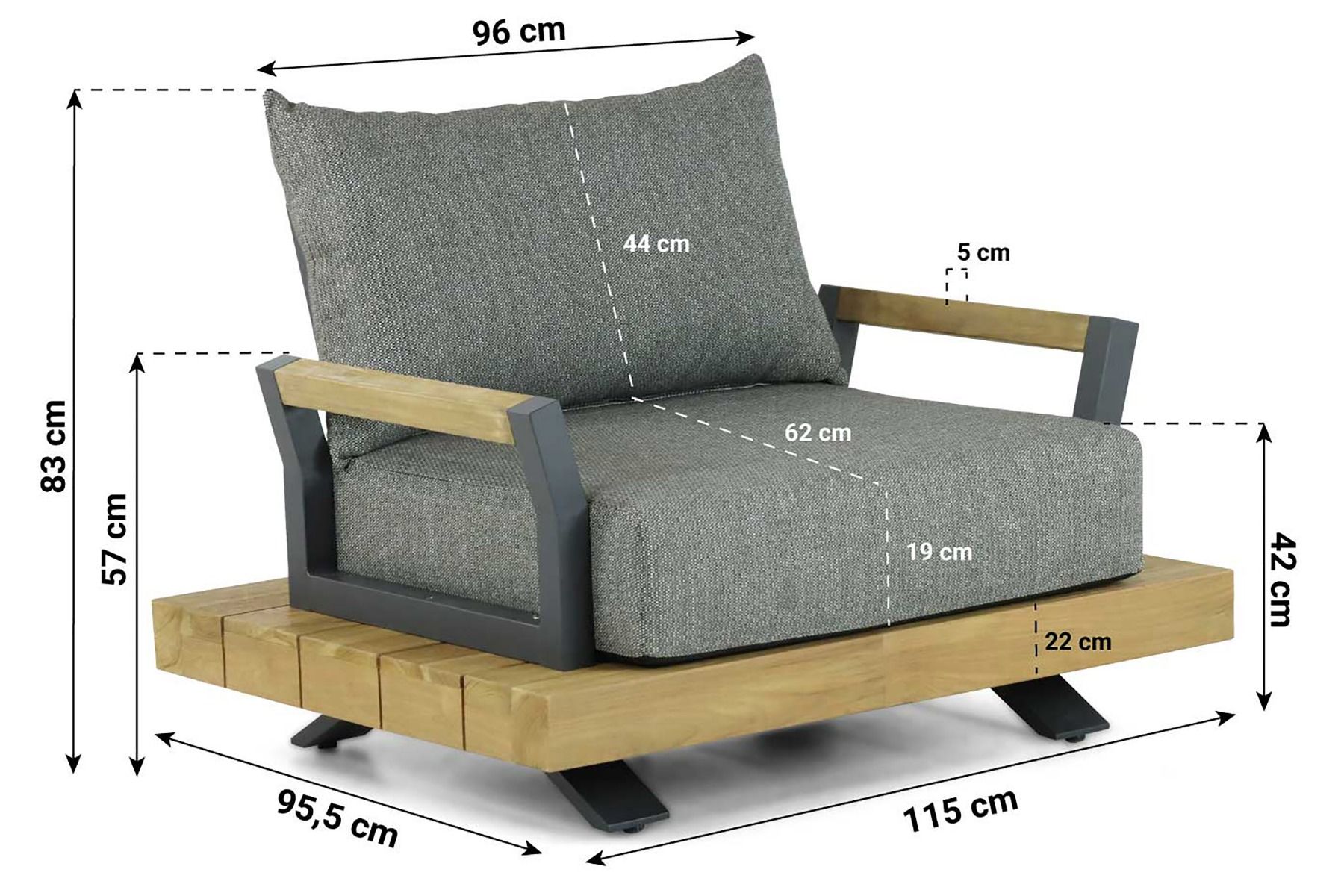 Santika Supreme lounge tuinstoel thumbnail