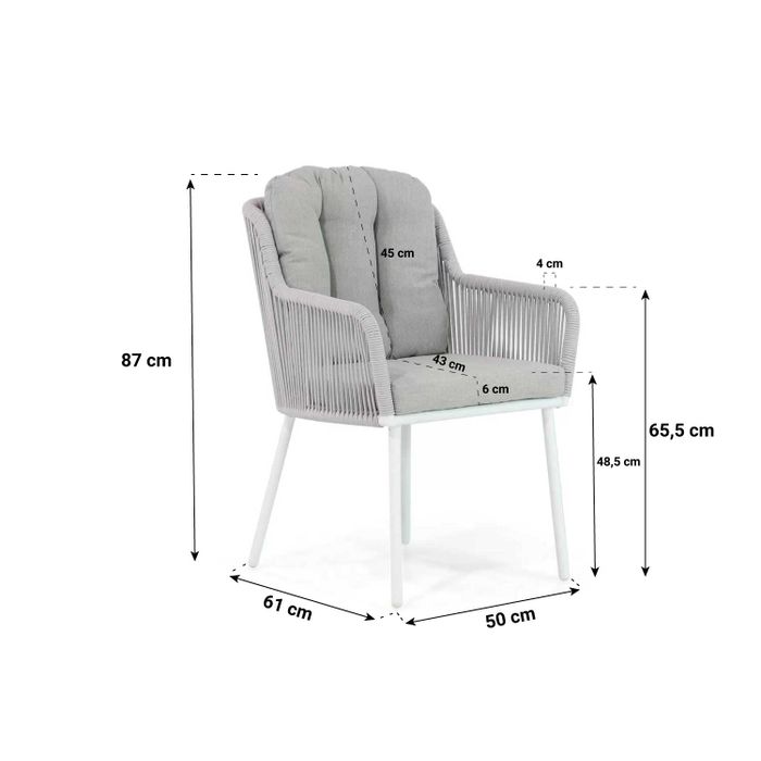 Santika Tendenza/Talai 240 cm dining tuinset 7-delig