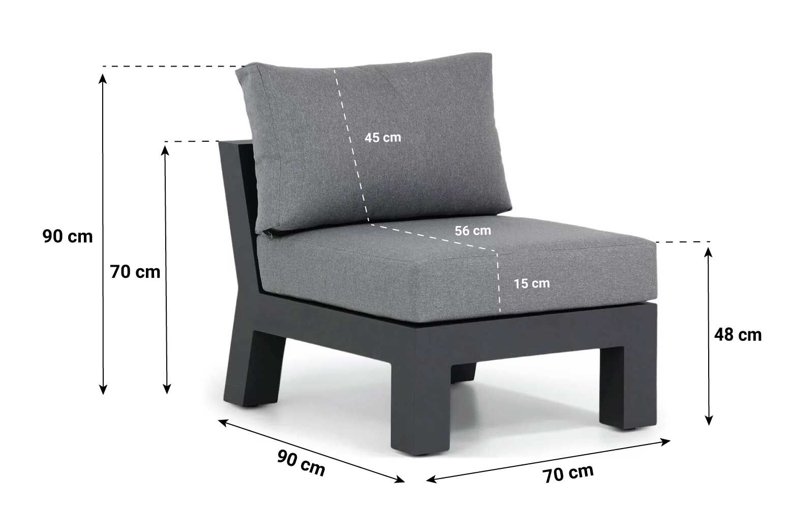 Santika Yovita hoek loungeset 5-delig