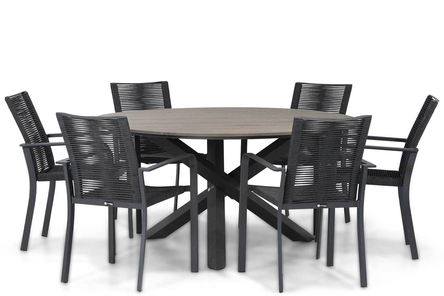 Santika Annisa/Ancona 150 cm dining tuinset 7-delig thumbnail