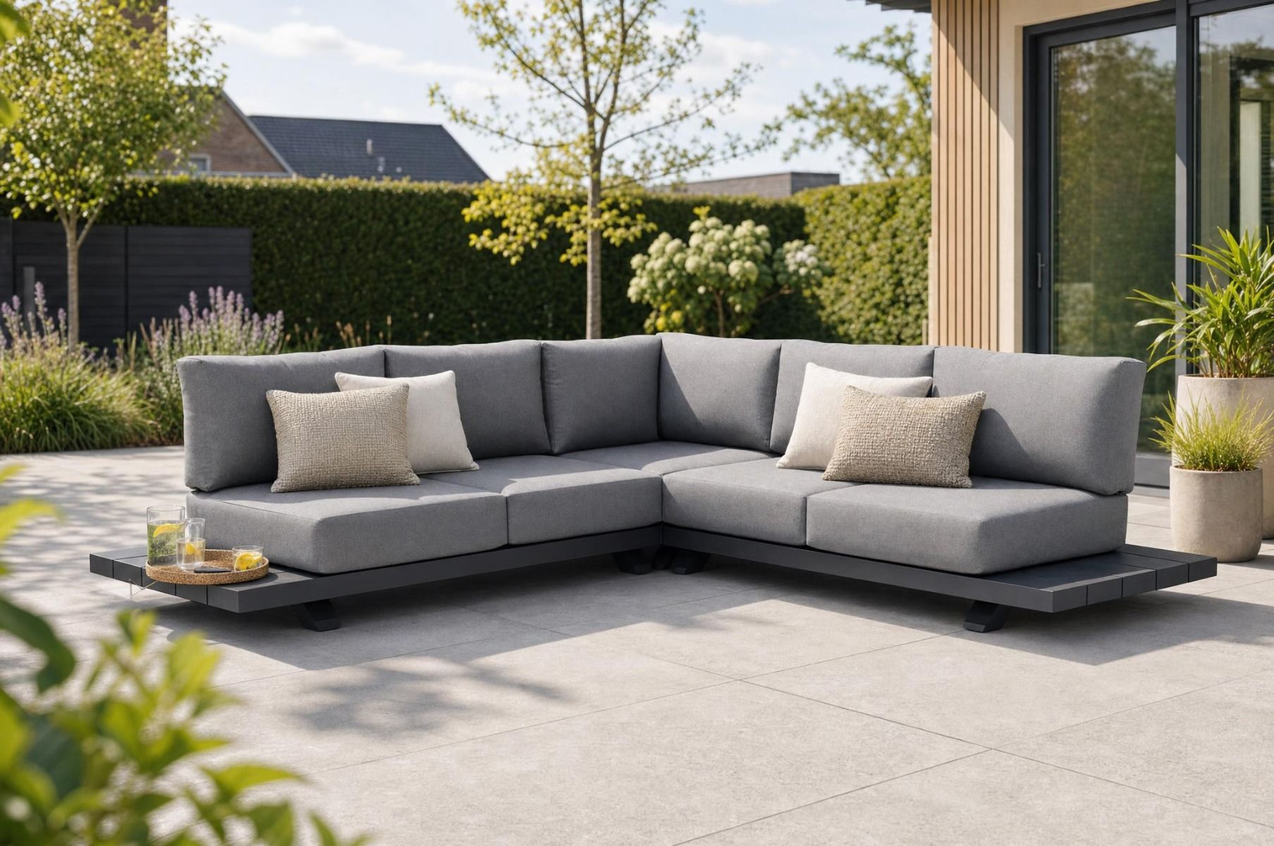 Santika Attico hoek loungeset 3-delig 