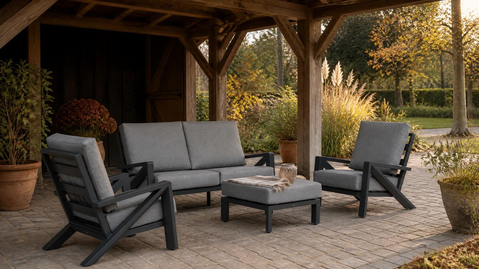 Santika Cinta Garten Lounge sessel set 4-teilig