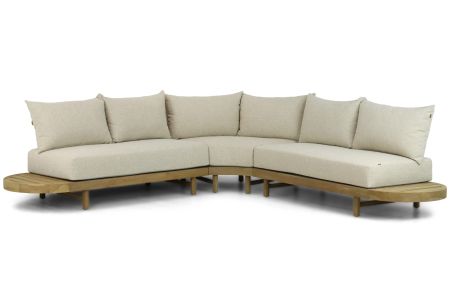Santika Kayu hoek loungeset 3-delig