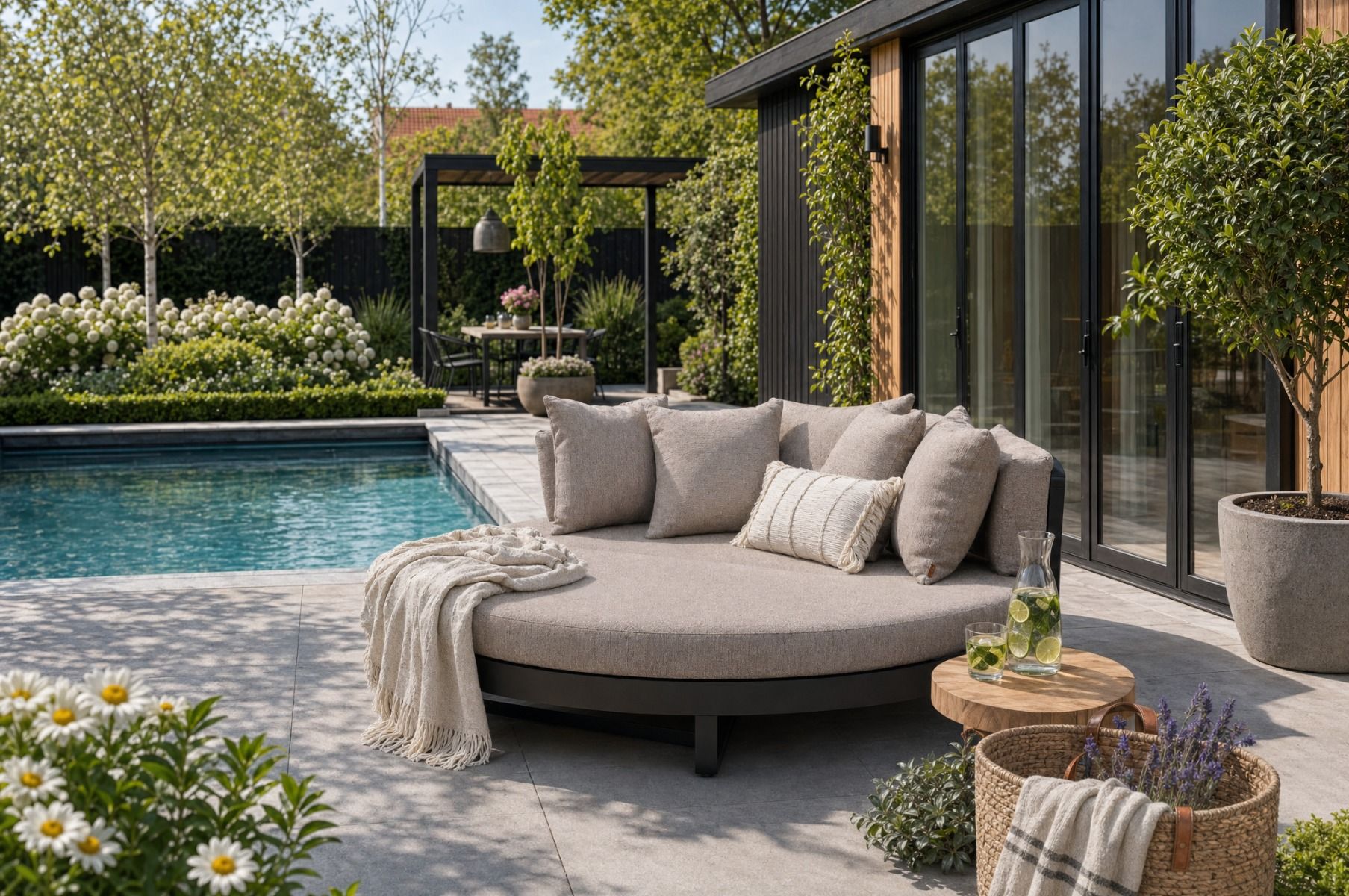 Santika Lakeview daybed antraciet