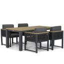 Santika Shadow/Veneto 180 cm dining tuinset 5-delig thumbnail